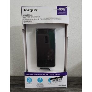Targus Universal 90W Laptop Charger - Black (APA90US) - New, Open Damaged Box